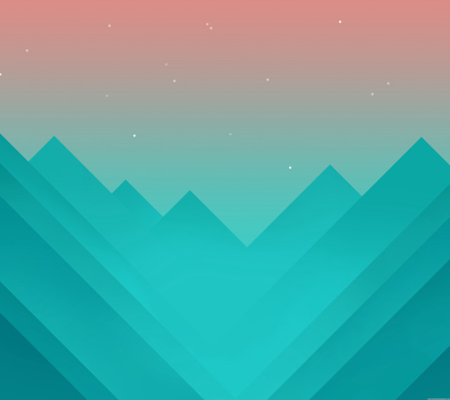 Mountain range stars sky pink free wallpaper - medium preview image