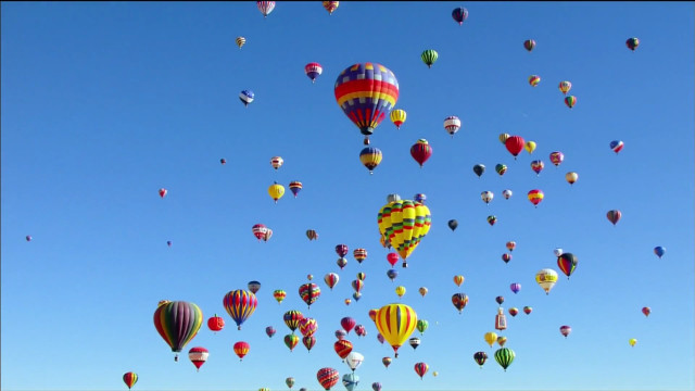 Hot air balloons sky field free wallpaper - medium preview image