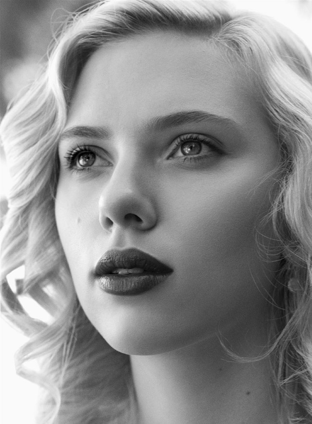 Woman black lip white background free wallpaper - medium preview image