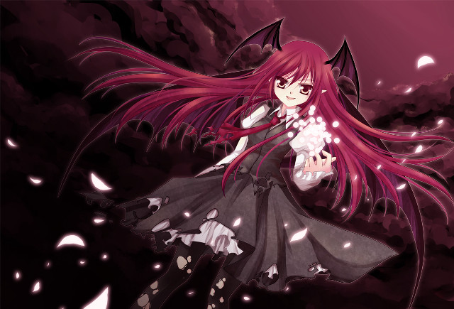 Girl red hair black dress #3 free wallpaper - medium preview image