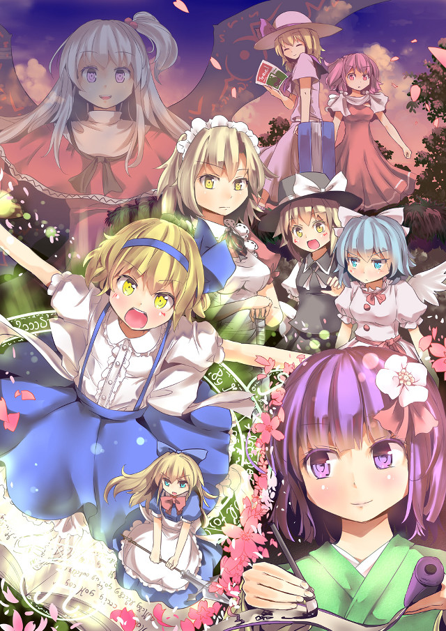 Anime girls long hair hats #8 free wallpaper - medium preview image