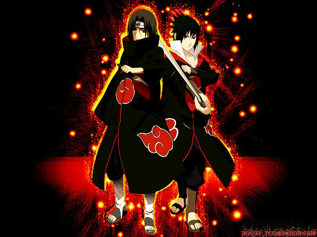 Anime characters red background guitar free wallpaper - medium preview image