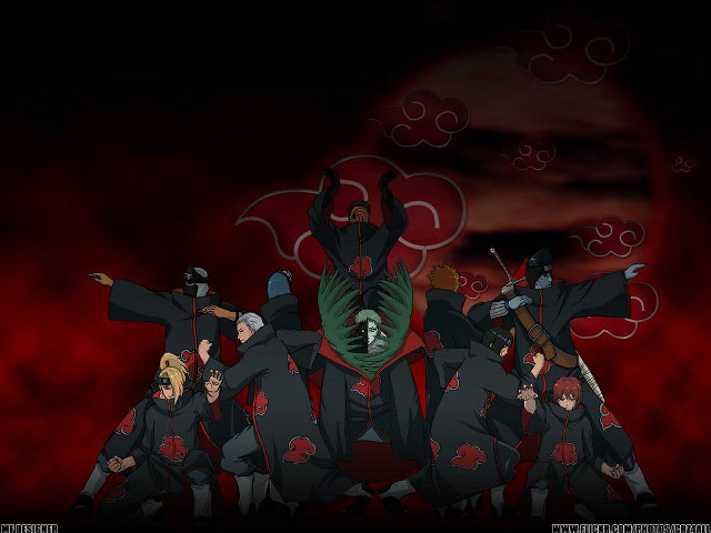 Group black red outfits arms free wallpaper - medium preview image