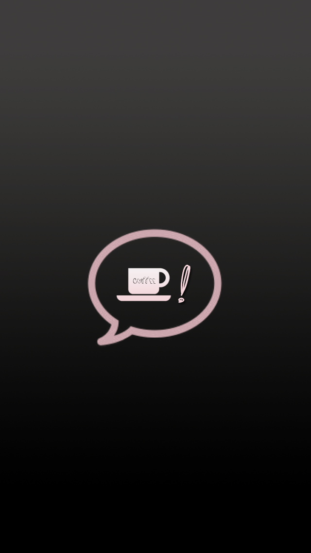 Black pink speechbubble coffee spoon free wallpaper - medium preview image