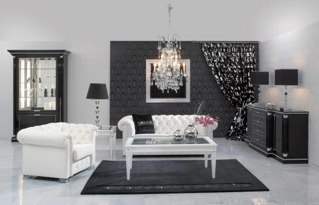 Living room white couch black #4 free wallpaper - medium preview image