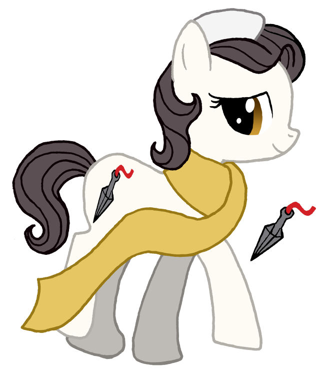 Cartoon white pony yellow cape free wallpaper - medium preview image