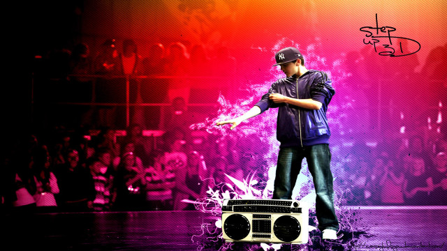 Man stage boombox crowd performance free wallpaper - medium preview image