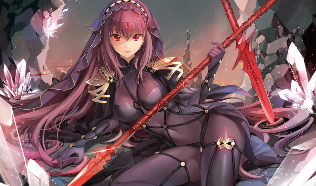 Aya goda sword purple red free wallpaper - medium preview image
