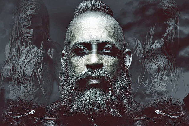 Bearded man men background sky free wallpaper - medium preview image