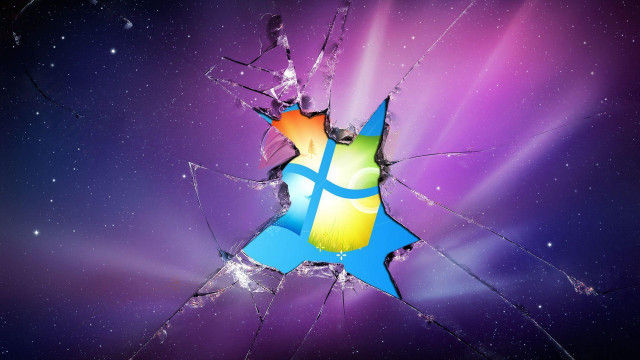 Broken glass colorful background star free wallpaper - medium preview image