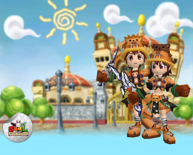 Couple people standing building sun free wallpaper - medium preview image