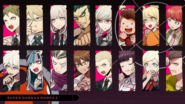 Anime characters grid pattern grouped free wallpaper - medium preview image
