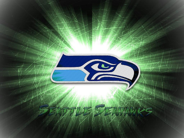 Seattle football logo green background free wallpaper - medium preview image