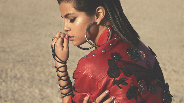 Red shirt hoop earrings floral free wallpaper - medium preview image