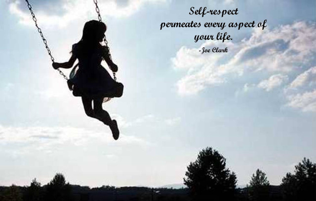Girl swinging self respect life free wallpaper - medium preview image