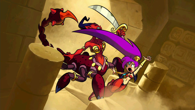 Cartoon character sword cave demon free wallpaper - medium preview image