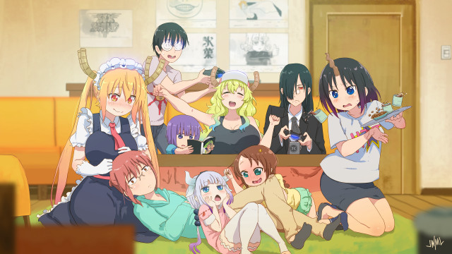 Group people sitting room piano free wallpaper - medium preview image