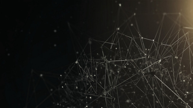 Light bulb dots lines dark free wallpaper - medium preview image