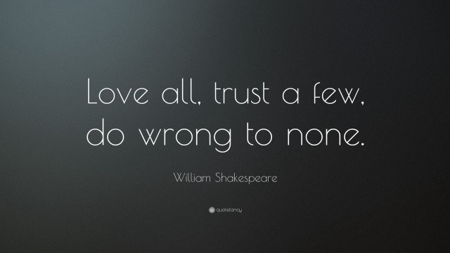 Shakespeare love trust quote black #2 free wallpaper - medium preview image