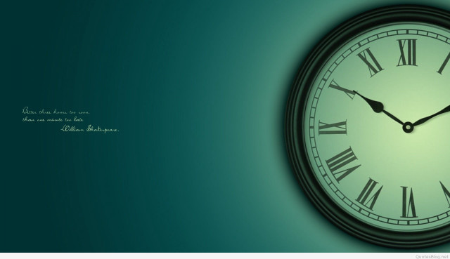 Clock roman numerals green background #3 free wallpaper - medium preview image