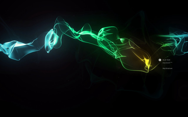 Holographic computer screen volumetric lights free wallpaper - medium preview image