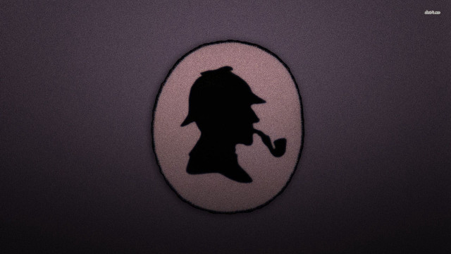 Silhouette man pipe hat hand free wallpaper - medium preview image