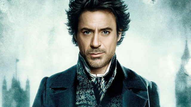 Man coat tie painting castle free wallpaper - medium preview image