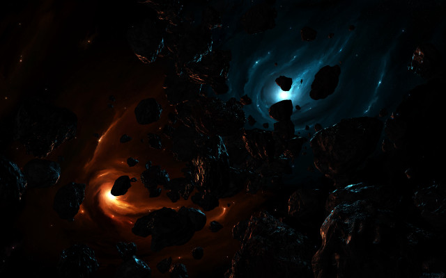Black blue background rocks light free wallpaper - medium preview image