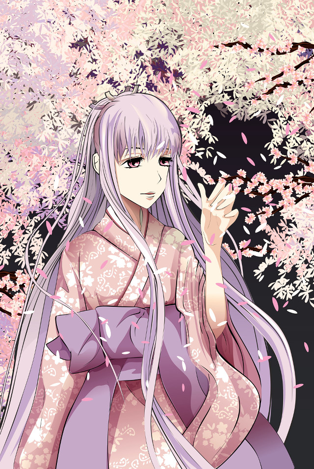 Woman pink dress tree pink free wallpaper - medium preview image