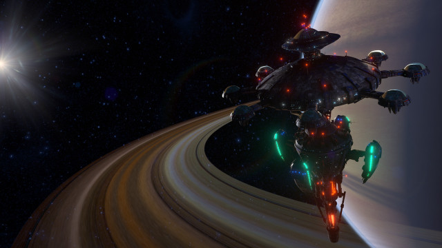 Space station planet star background #3 free wallpaper - medium preview image