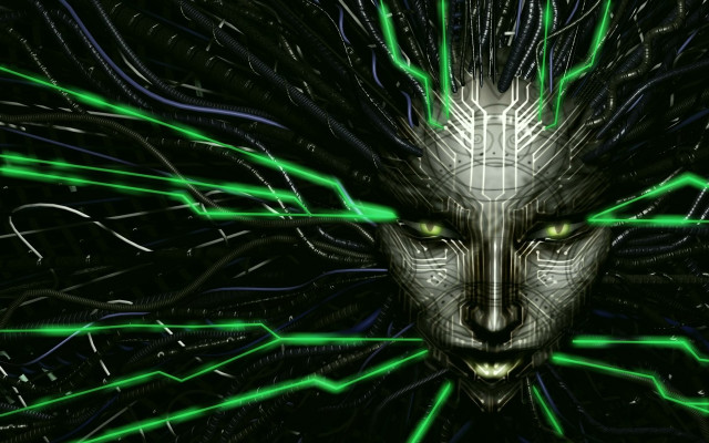 Face green blue lines eyes free wallpaper - medium preview image