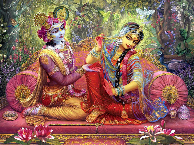 Two women pink couch forest free wallpaper - medium preview image
