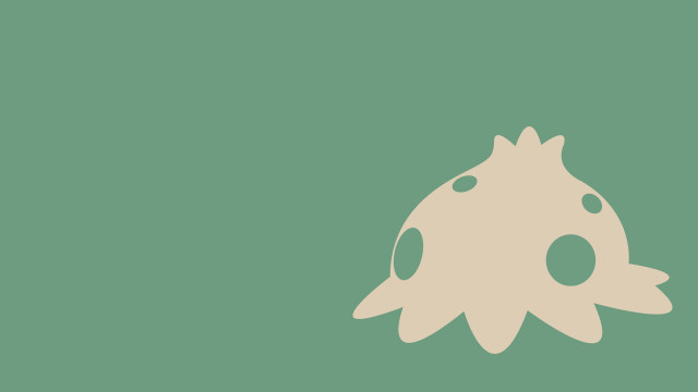 Green white fish backside cel free wallpaper - medium preview image