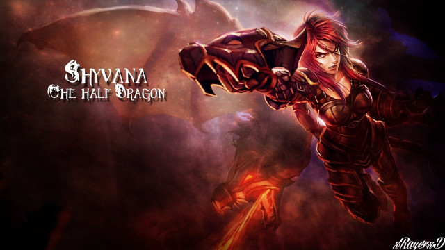Woman red outfit sword demon free wallpaper - medium preview image