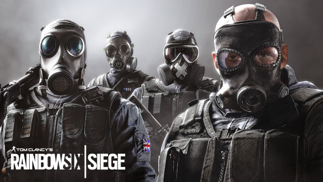 Gas masks group people faces free wallpaper - medium preview image