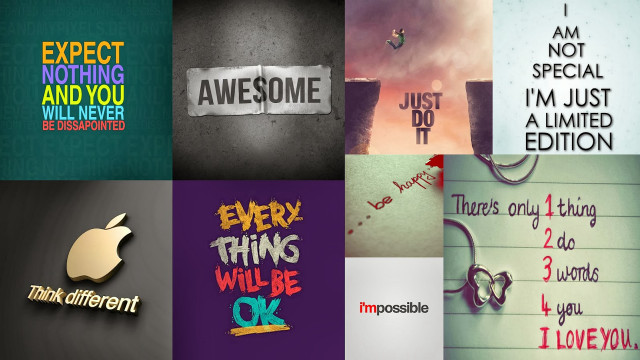 Posters words phrases series collection free wallpaper - medium preview image