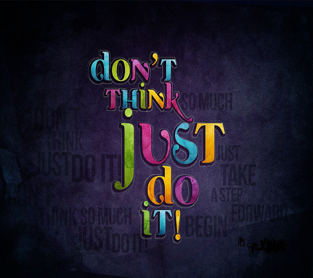 Dont think just do it #2 free wallpaper - medium preview image