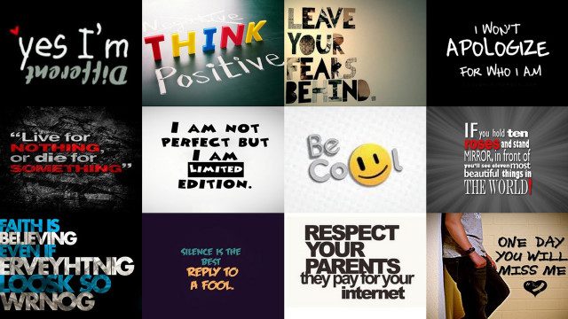 Posters with different sayings series free wallpaper - medium preview image