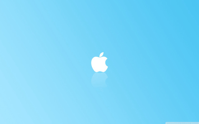 Blue apple wallpaper white apple #2 free wallpaper - medium preview image