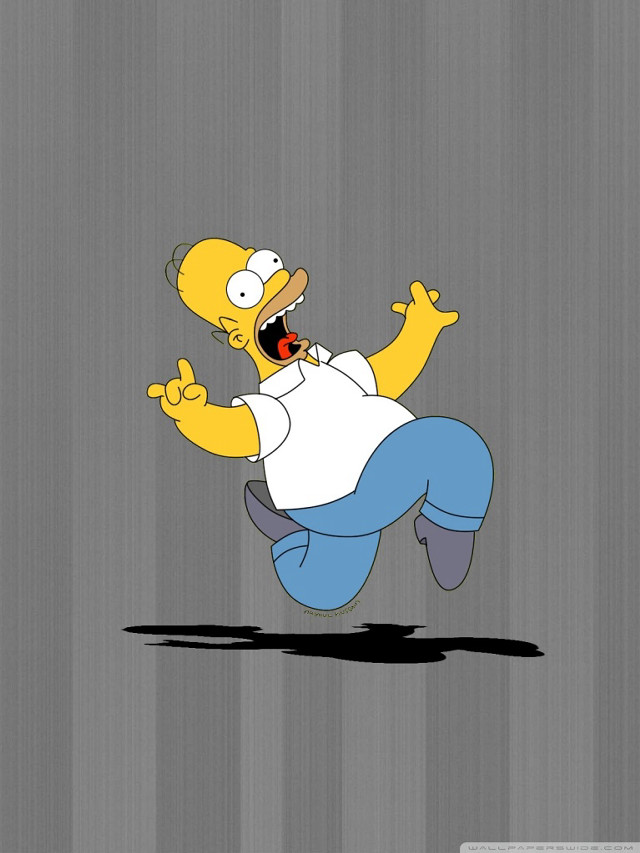 Cartoon character running mouth open free wallpaper - medium preview image