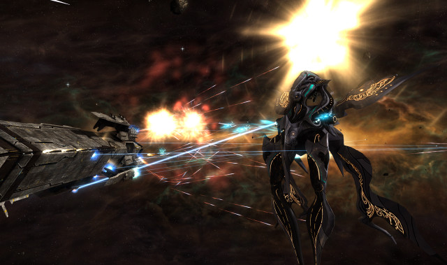 Sci fi fighter space station free wallpaper - medium preview image