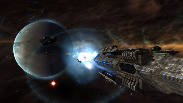 Space station spaceship planet aurora #2 free wallpaper - medium preview image