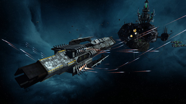Spaceship missiles space station background free wallpaper - medium preview image
