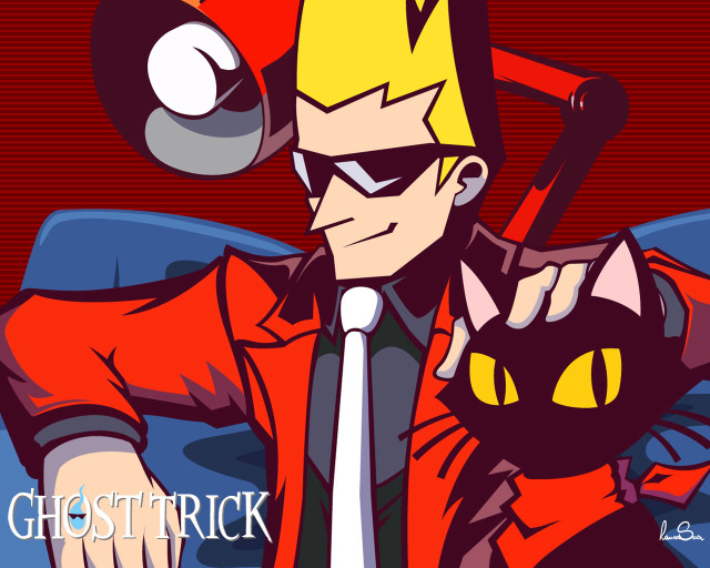 Man cat red shirt tie free wallpaper - medium preview image