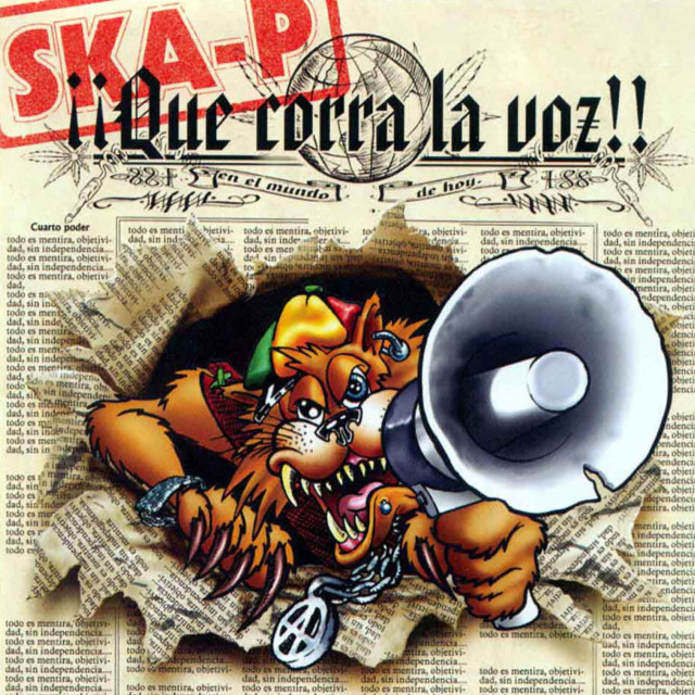 Tiger megaphone breaking newspaper skap free wallpaper - medium preview image