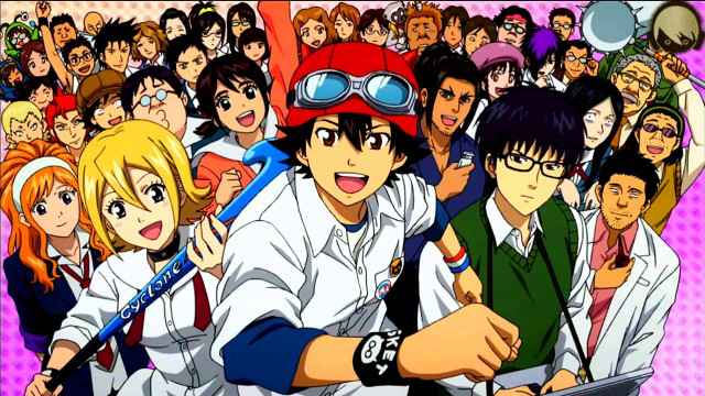 Group people anime background pointing free wallpaper - medium preview image