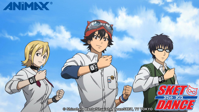 Anime characters blue sky clouds #2 free wallpaper - medium preview image