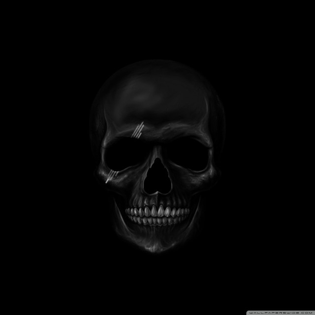 Black skull cross forehead black free wallpaper - medium preview image