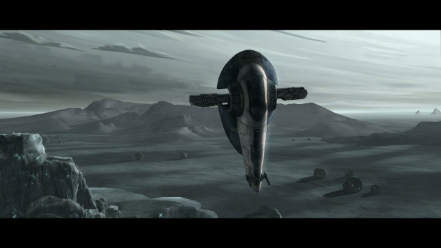 Futuristic plane mountain cloud people free wallpaper - medium preview image