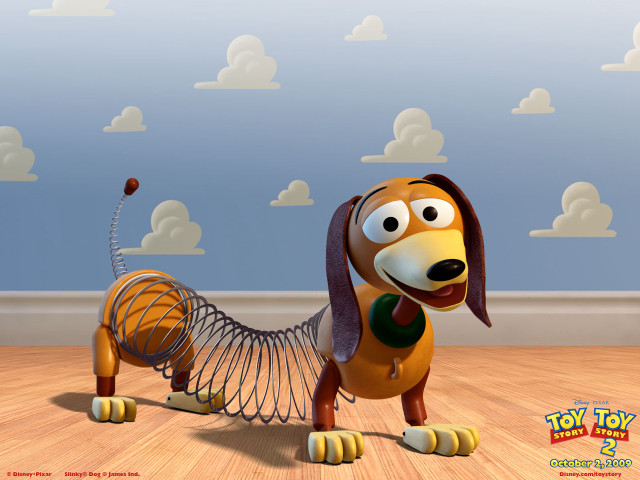 Cartoon dog string toy clouds free wallpaper - medium preview image
